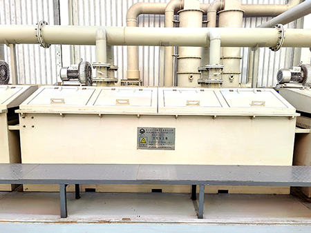 Tanque de enjuague con agua de seis etapas