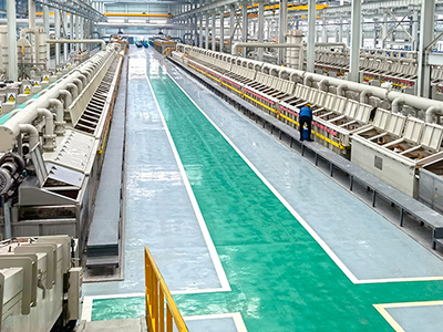 Línea de electrogalvanizado de alambre de acero